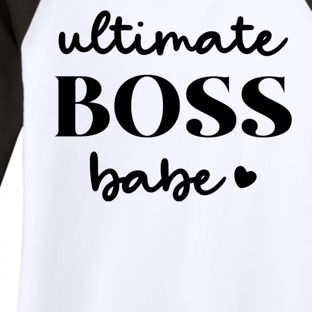 Ultimate Boss Babe Cute Gift Women's Tri-Blend 3/4-Sleeve Raglan Shirt