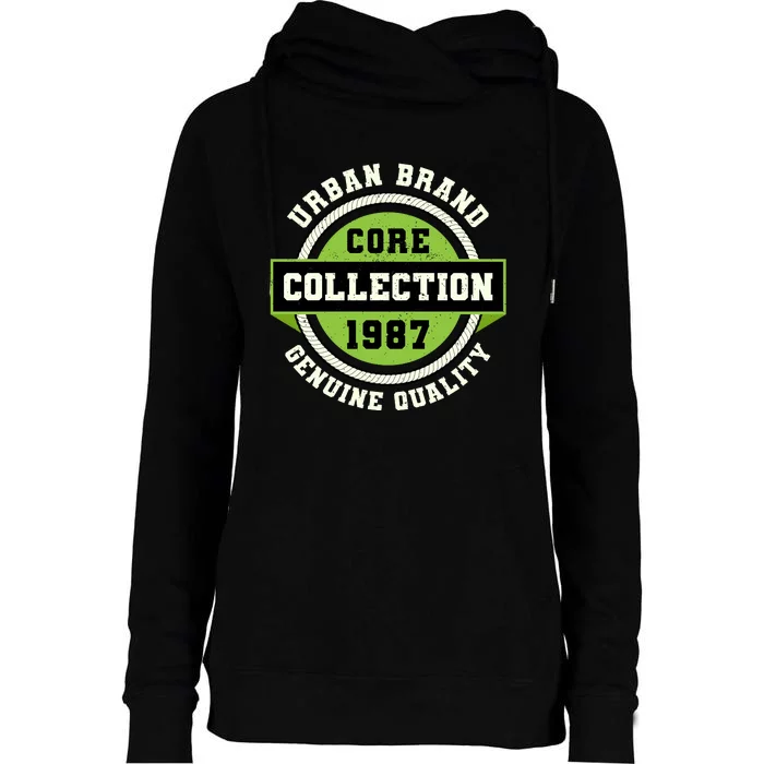 Urban Brand Core Collection Varsity Womens Funnel Neck Pullover Hood