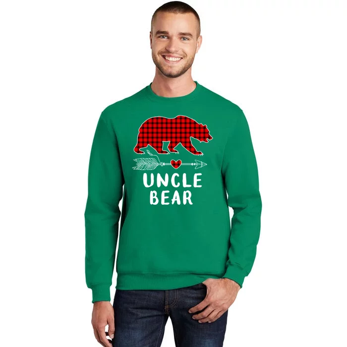 Uncle Bear Christmas Pajama Red Plaid Buffalo Xmas Sweatshirt