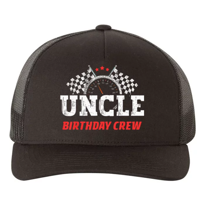 Uncle Birthday Crew Race Car Theme Party Racing Car Driver Yupoong Adult 5-Panel Trucker Hat