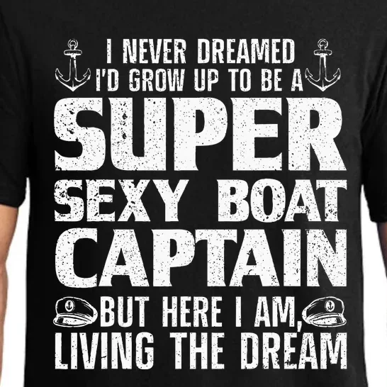 Unny Boat Captain For Women Boating Boat Captain Pajama Set