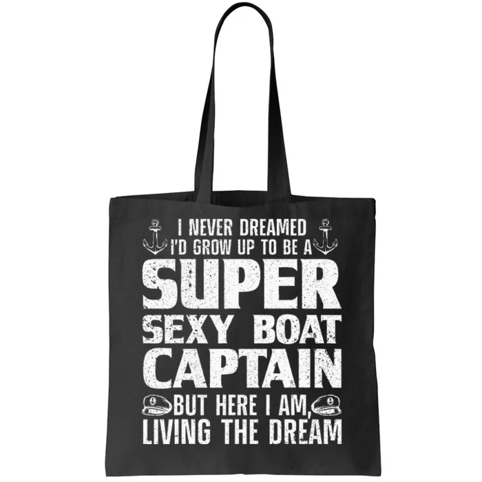 Unny Boat Captain For Women Boating Boat Captain Tote Bag