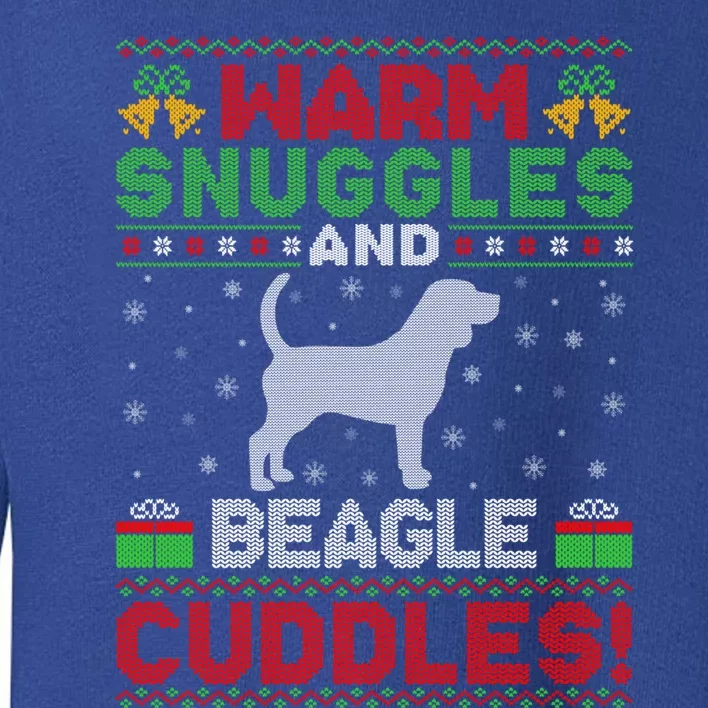 Ugly Beagle Dog Xmas Sweater Style Santa Beagle Christmas Funny Gift Toddler Sweatshirt