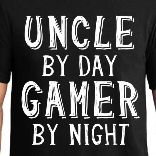 Uncle By Day Gamer By Night Nerd Geek Video Gamer Uncle Funny Gift Pajama Set