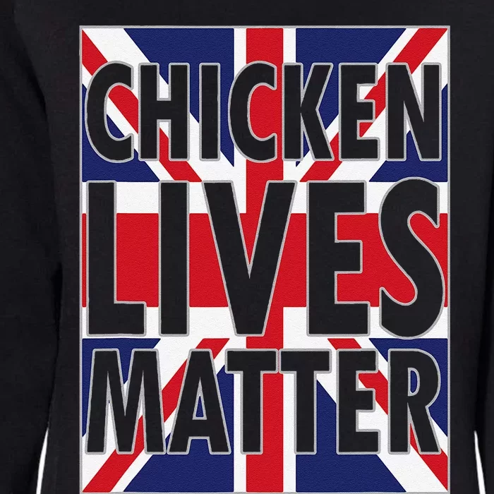 Uk British Flag England Chicken Lives Matter Womens California Wash Sweatshirt