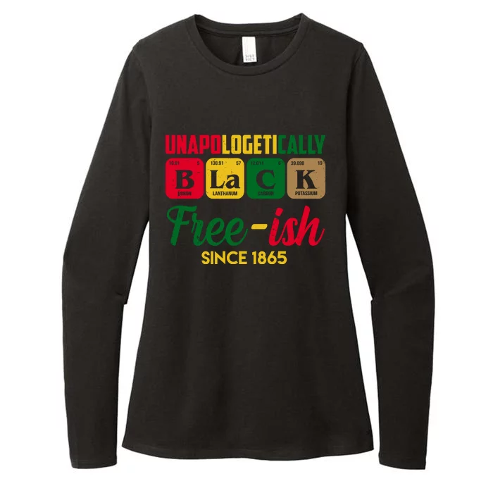 Unapologetically Black Free Ish Since 1865 Juneteenth Womens CVC Long Sleeve Shirt