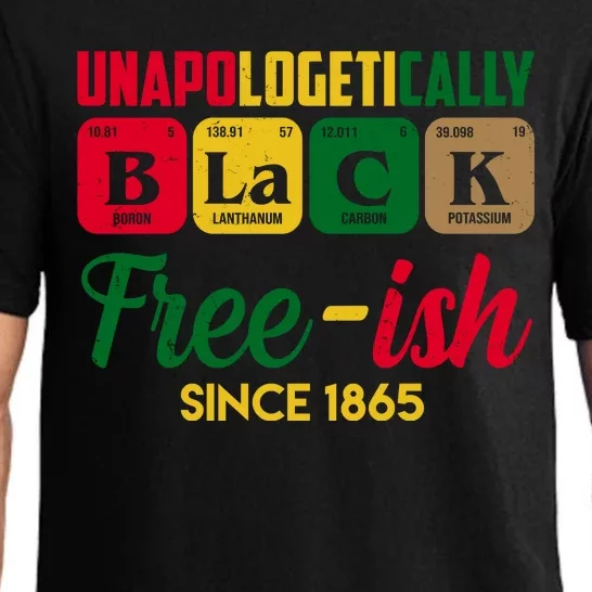 Unapologetically Black Free Ish Since 1865 Juneteenth Pajama Set