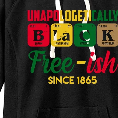 Unapologetically Black Free Ish Since 1865 Juneteenth Women's Fleece Hoodie