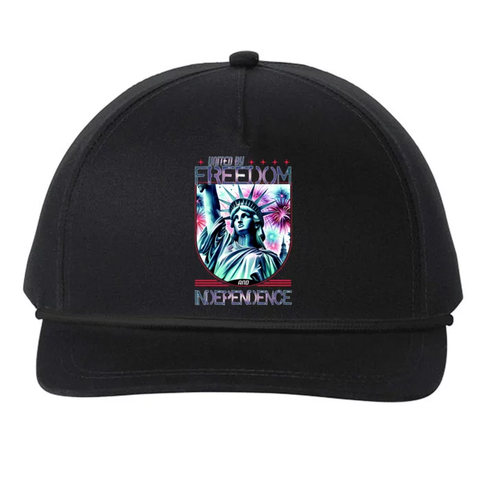 United By Freedom And Independence Snapback Five-Panel Rope Hat