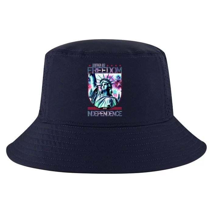 United By Freedom And Independence Cool Comfort Performance Bucket Hat