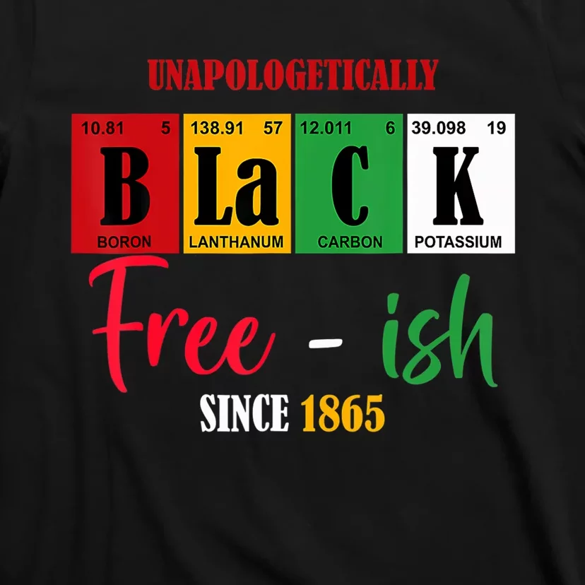 Unapologetically Black Freeish Since 1865 Juneteenth T-Shirt