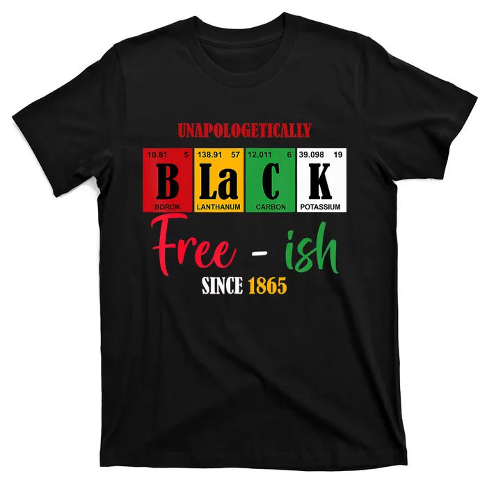 Unapologetically Black Freeish Since 1865 Juneteenth T-Shirt