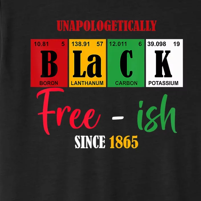 Unapologetically Black Freeish Since 1865 Juneteenth ChromaSoft Performance T-Shirt