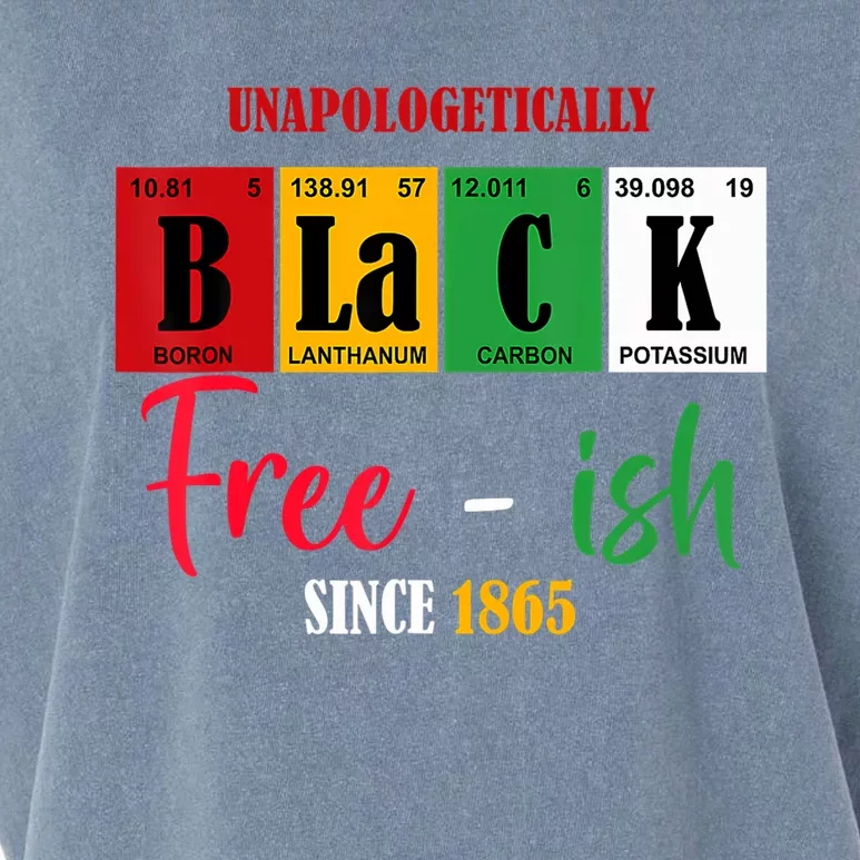 Unapologetically Black Freeish Since 1865 Juneteenth Garment-Dyed Women's Muscle Tee