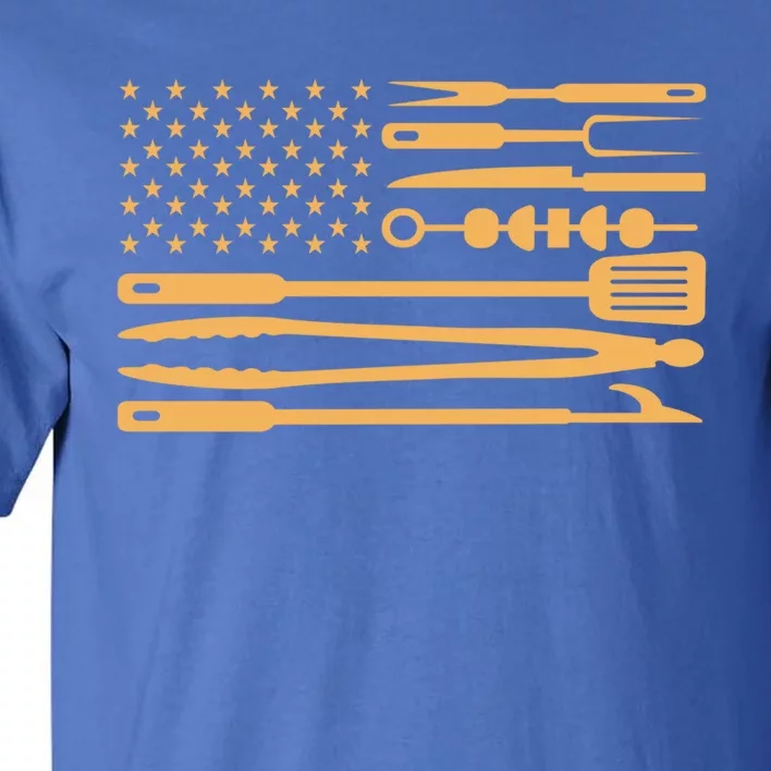 Usa Bbq Flag Gift Bbq Gift Tall T-Shirt