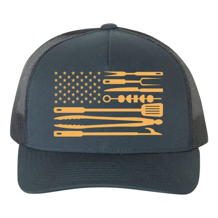 Usa Bbq Flag Gift Bbq Gift Yupoong Adult 5-Panel Trucker Hat