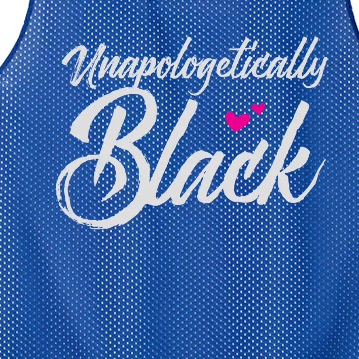 Unapologetically Black Gift For Proud Black Mesh Reversible Basketball Jersey Tank