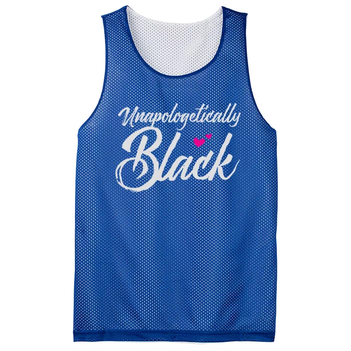 Unapologetically Black Gift For Proud Black Mesh Reversible Basketball Jersey Tank