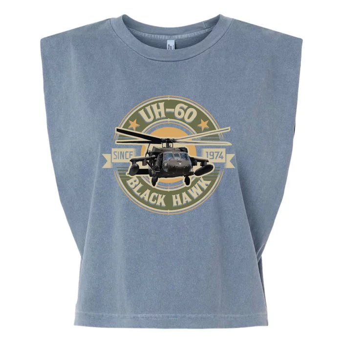 Uhgift60 Blackhawk Gift Assault Helicopter Pilot Aviation Gift Garment-Dyed Women's Muscle Tee