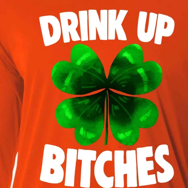 Up Bitchs Great Gift For St Patricks Day Gift Cooling Performance Long Sleeve Crew