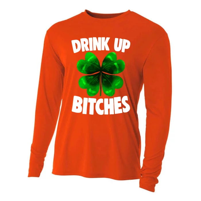 Up Bitchs Great Gift For St Patricks Day Gift Cooling Performance Long Sleeve Crew