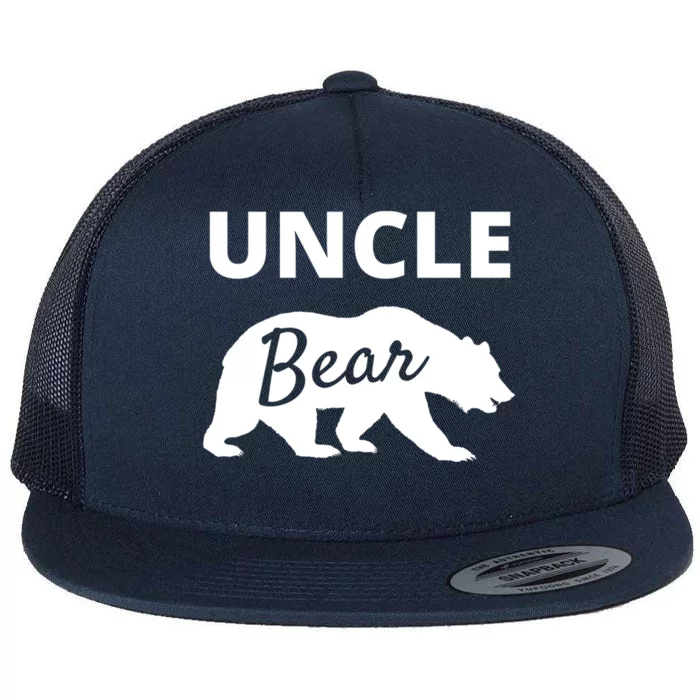 Uncle Bear Gift Mama Bear Papa Bear Flat Bill Trucker Hat