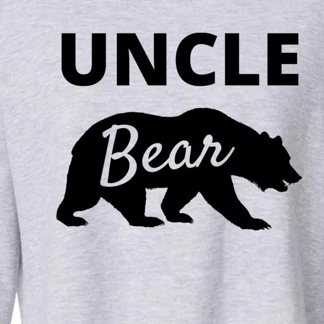 Uncle Bear Gift Mama Bear Papa Bear Cropped Pullover Crew