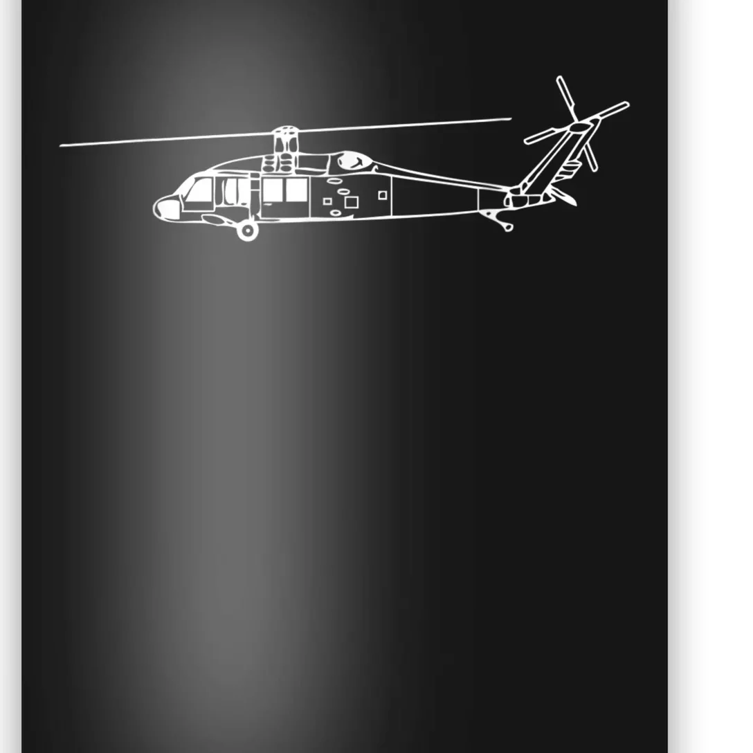 UH60 Blackhawk Helicopter Pilot Or Crew Poster