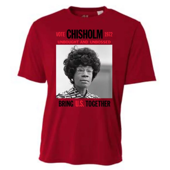 Usa Black History Poster Unbought Unbossed Shirley Chisholm Gift Cooling Performance Crew T-Shirt