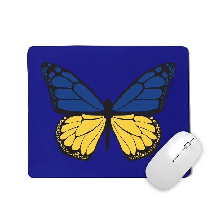 Ukraine Butterfly Illustration Mousepad