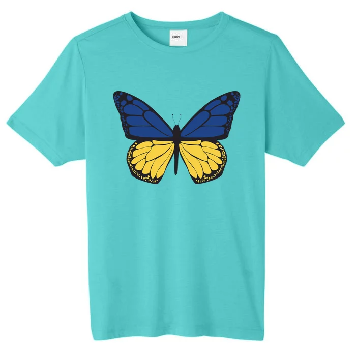 Ukraine Butterfly Illustration ChromaSoft Performance T-Shirt