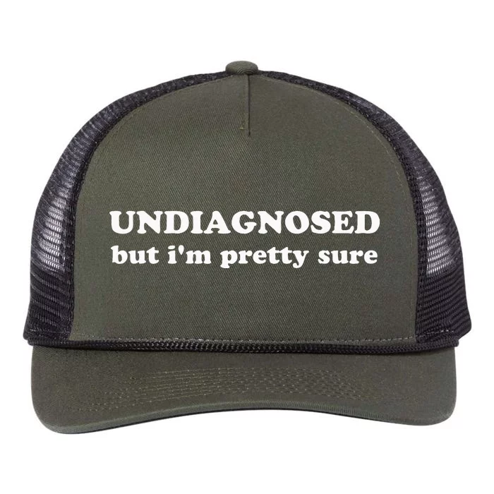 Undiagnosed But IM Pretty Sure Retro Rope Trucker Hat Cap