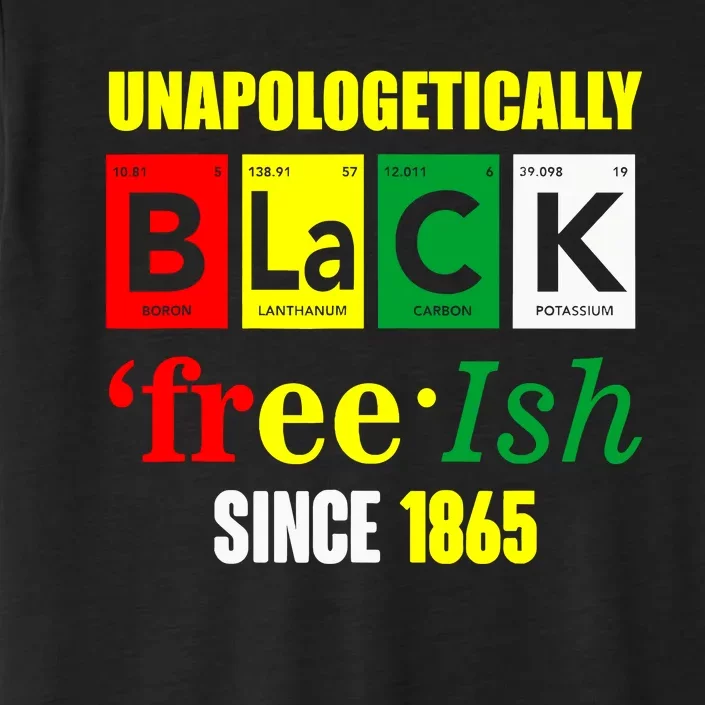 Unapologetically Black Juneteenth Freeish Since 1865 ChromaSoft Performance T-Shirt