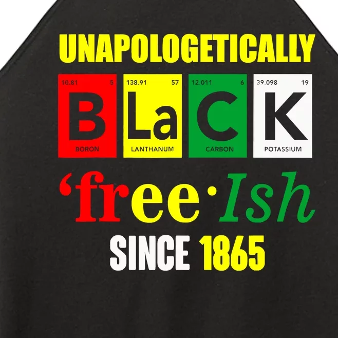 Unapologetically Black Juneteenth Freeish Since 1865 Women’s Perfect Tri Rocker Tank