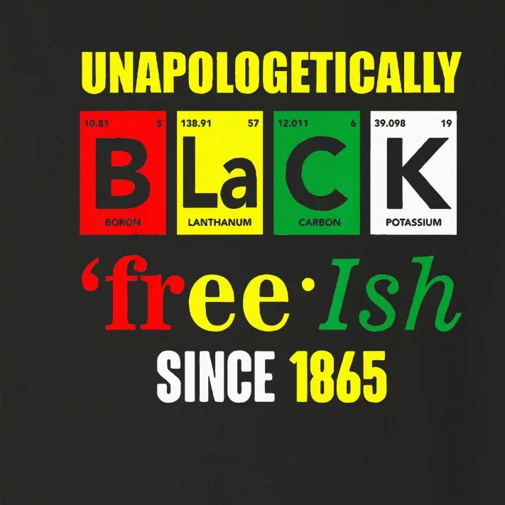 Unapologetically Black Juneteenth Freeish Since 1865 Toddler Long Sleeve Shirt