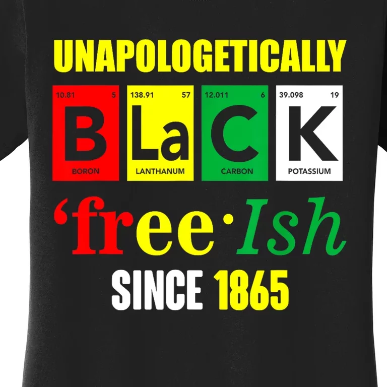 Unapologetically Black Juneteenth Freeish Since 1865 Women's T-Shirt