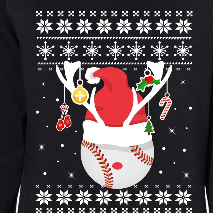 Ugly Baseball Merry Ball Xmas Sweater Christmas Holiday Gift Womens California Wash Sweatshirt