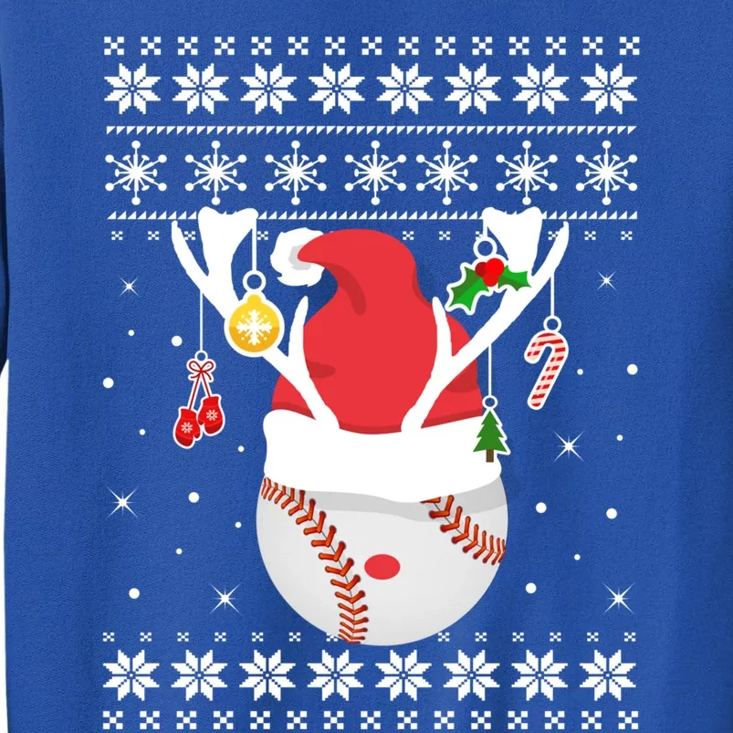 Ugly Baseball Merry Ball Xmas Sweater Christmas Holiday Gift Tall Sweatshirt