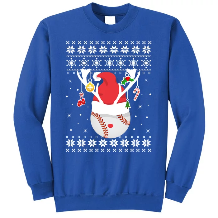 Ugly Baseball Merry Ball Xmas Sweater Christmas Holiday Gift Tall Sweatshirt