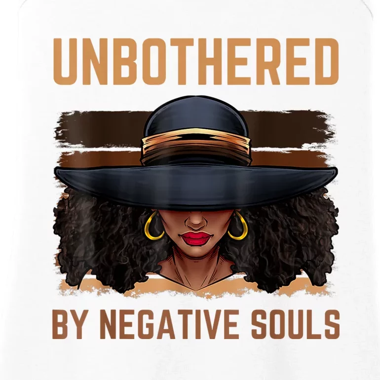 Unbothered By Negative Souls Juneteenth Black Women Freedom Ladies Essential Tank