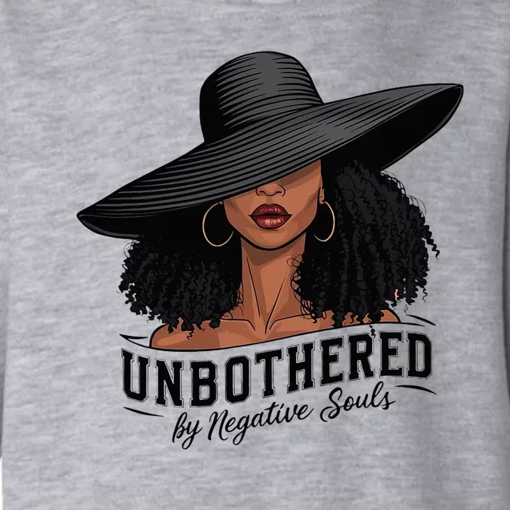 Unbothered By Negative Souls Sassy Black Girl Queen Ladies Toddler Hoodie