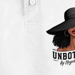 Unbothered By Negative Souls Sassy Black Girl Queen Ladies Dry Zone Grid Performance Polo