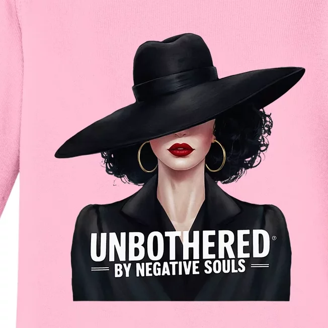 Unbothered By Negative Souls Light Skinned Sista Baby Long Sleeve Bodysuit