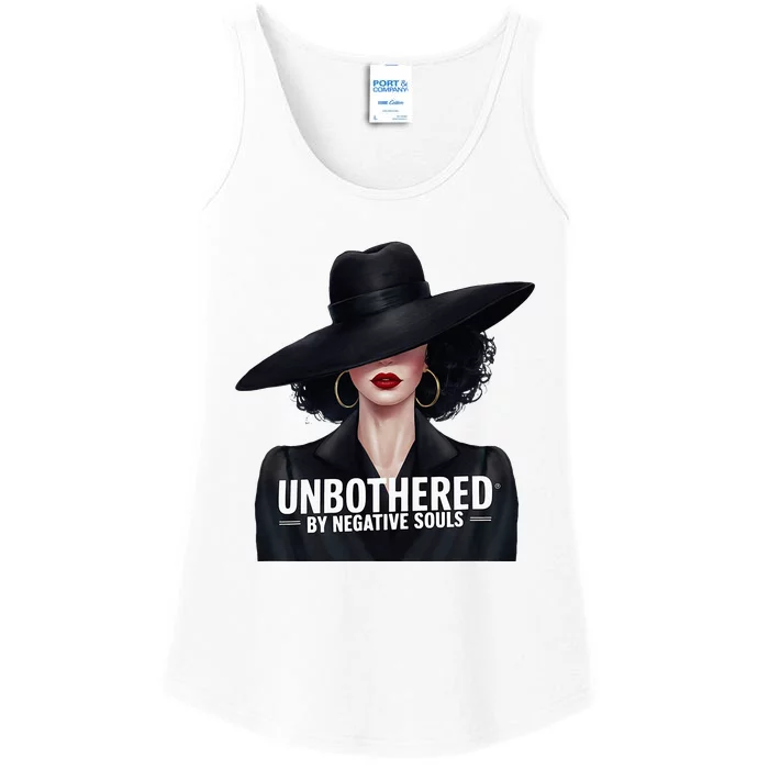 Unbothered By Negative Souls Light Skinned Sista Ladies Essential Tank