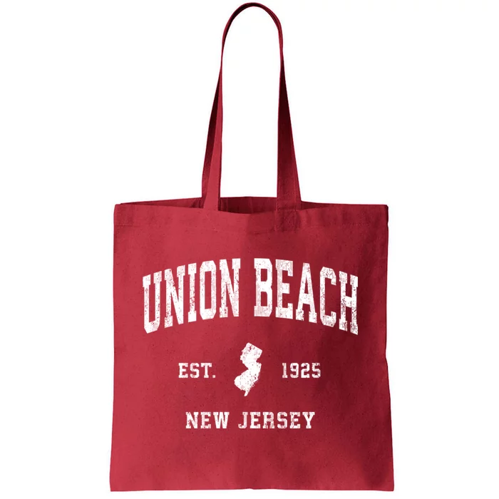 Union Beach New Jersey Nj Vintage Athletic Sports Tote Bag