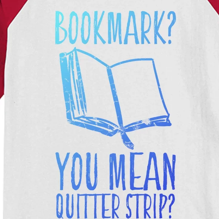 Unique Bookmark Perfect Book Nerd Cute Gift Kids Colorblock Raglan Jersey