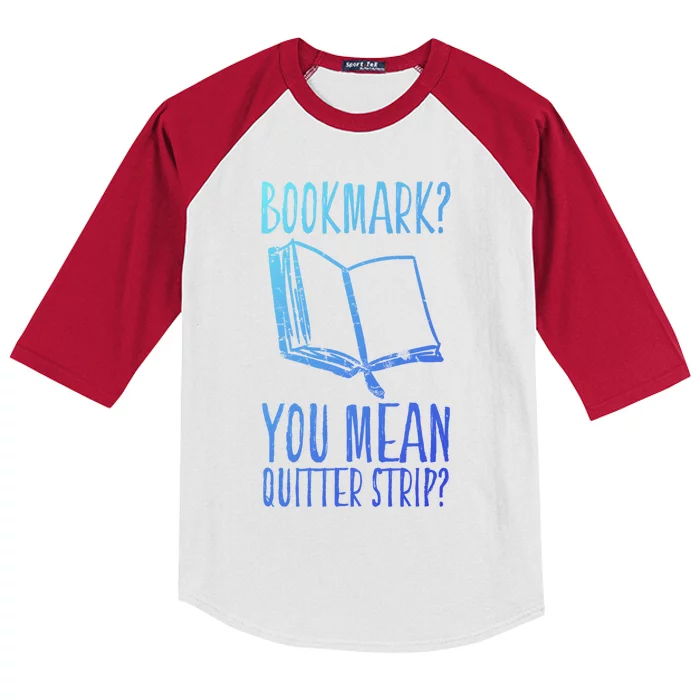 Unique Bookmark Perfect Book Nerd Cute Gift Kids Colorblock Raglan Jersey