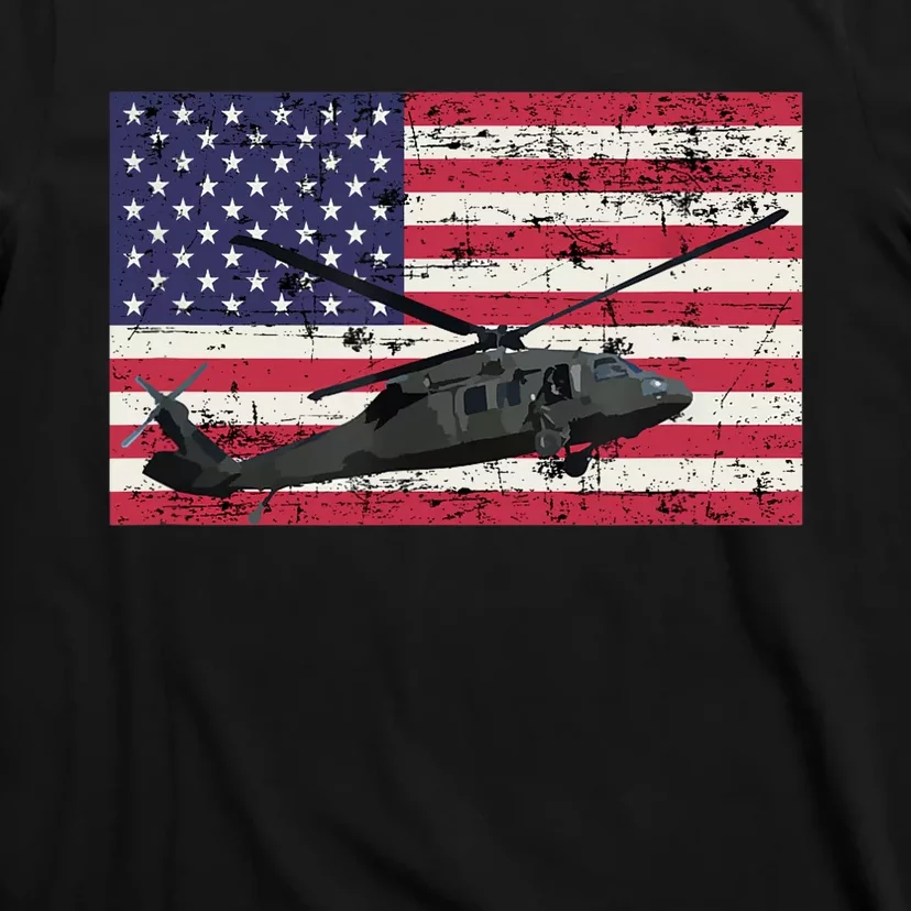 MH-60 Seahawk Military Helicopter Patriotic Vintage T-Shirt