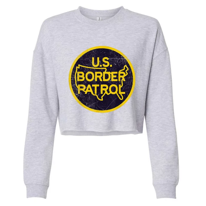 US Border Patrol USBP Protection Mexico Cropped Pullover Crew