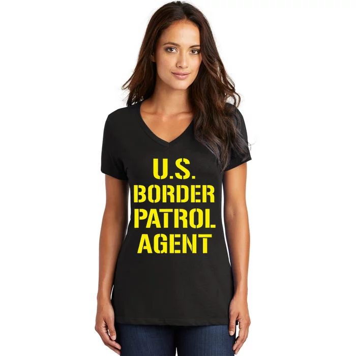 Us Border Patrol Agent Halloween Costume Ice Women's V-Neck T-Shirt